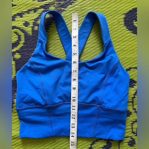 Lululemon Beat The Heat Bra Pipe Dream Blue Size 6 - Picture 11 of 11